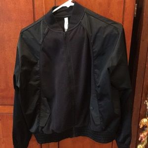 Athleta Zion Microfleece Full Zip Jacket Black S